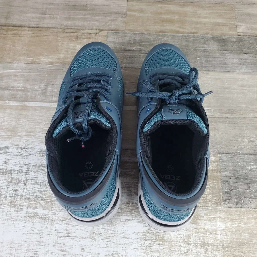 Zeba‎ Hands-Free Slip On Mens Shoes Sz 10.5 Athletic Blue Lace-Up Sneakers